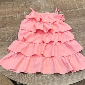 Charming Pink Tiered Dress